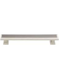 Oversized Regent Cabinet Pull - 6 inch Center to Center in Polished Nickel.